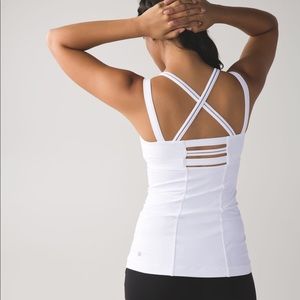 Lululemon Happy Strappy Tank White